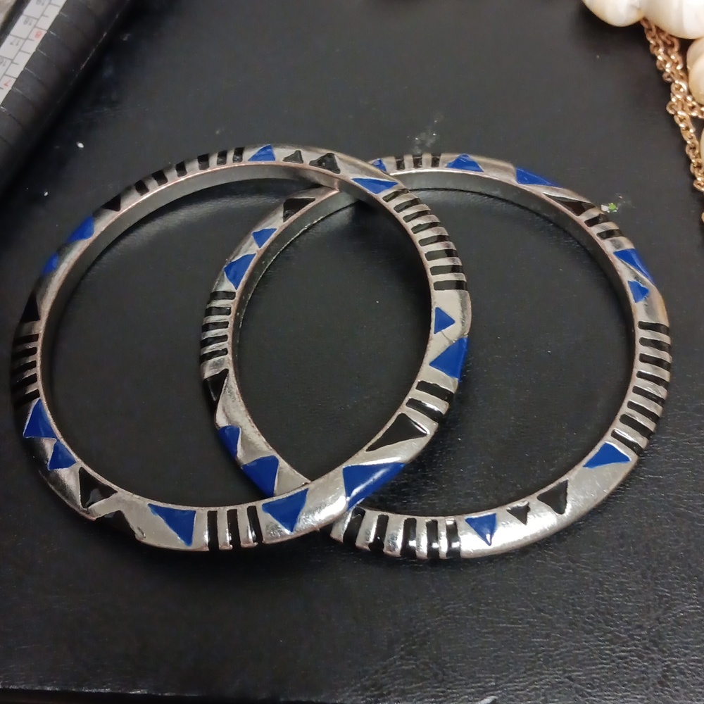 Solid Silver Bangles - image 1